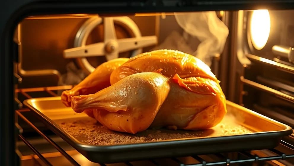 Fryst kyckling i ugn på 45 minuter