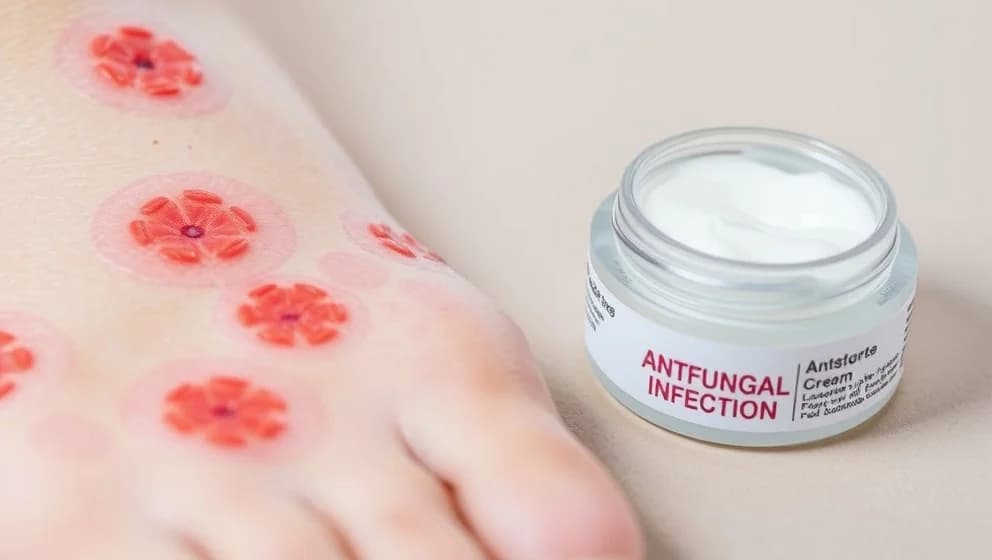 Svamp i ljumsken bilder och vad de visar